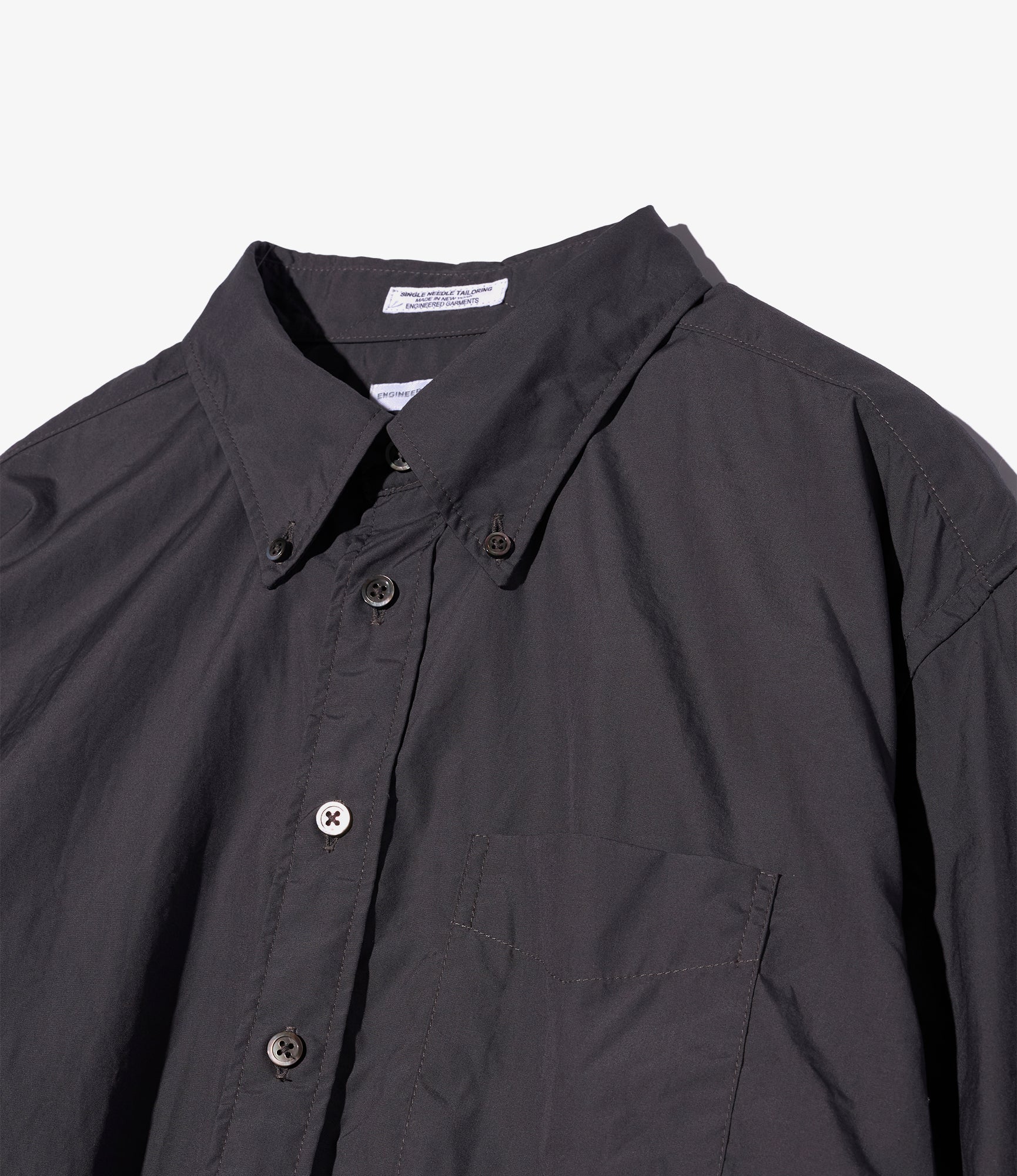 19th Century BD Shirt - Charcoal 100's 2Ply Broadcloth - Image 3