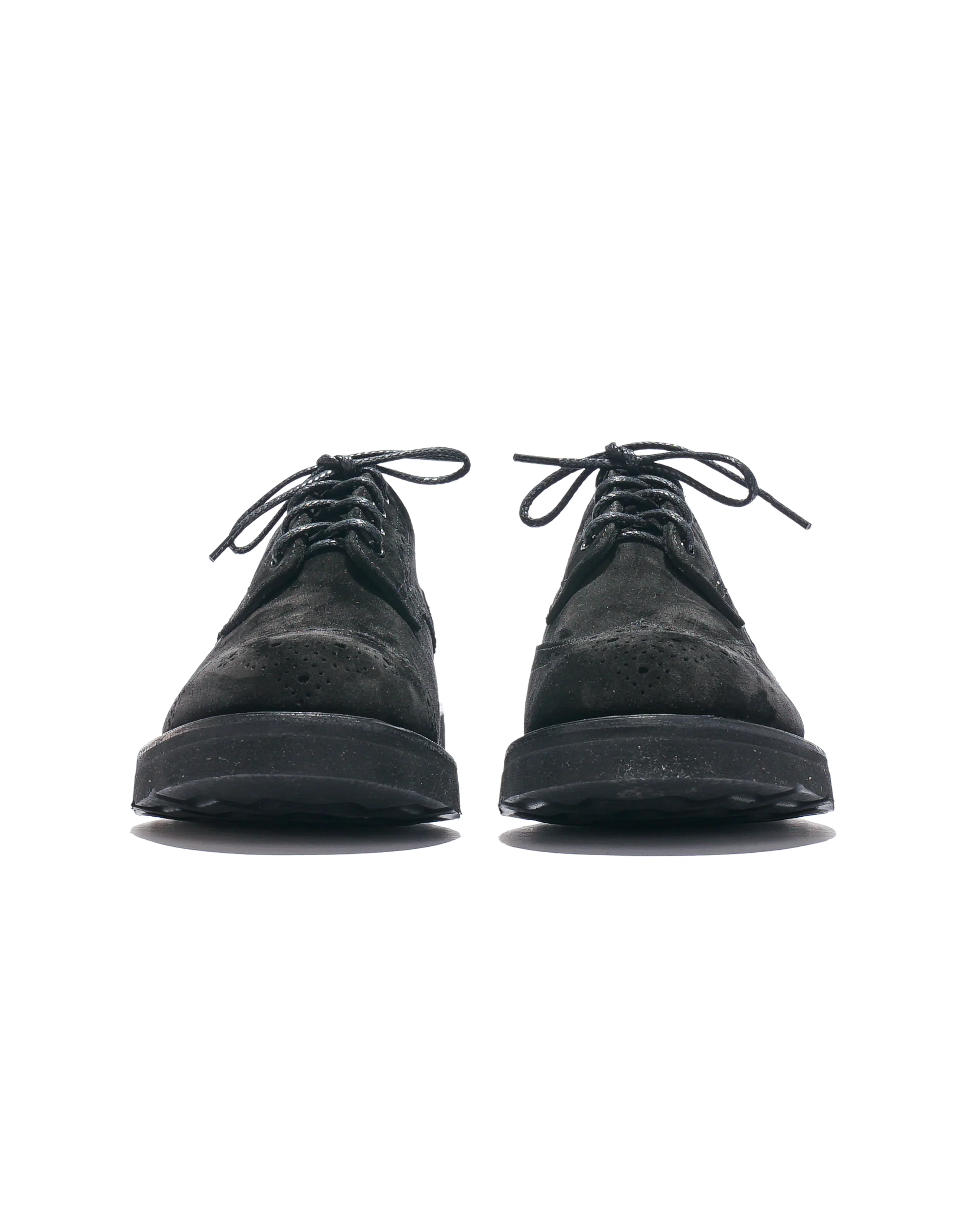 Engineered Garments x Tricker's Asymmetric Gibson - Black Suede Morflex - Image 6