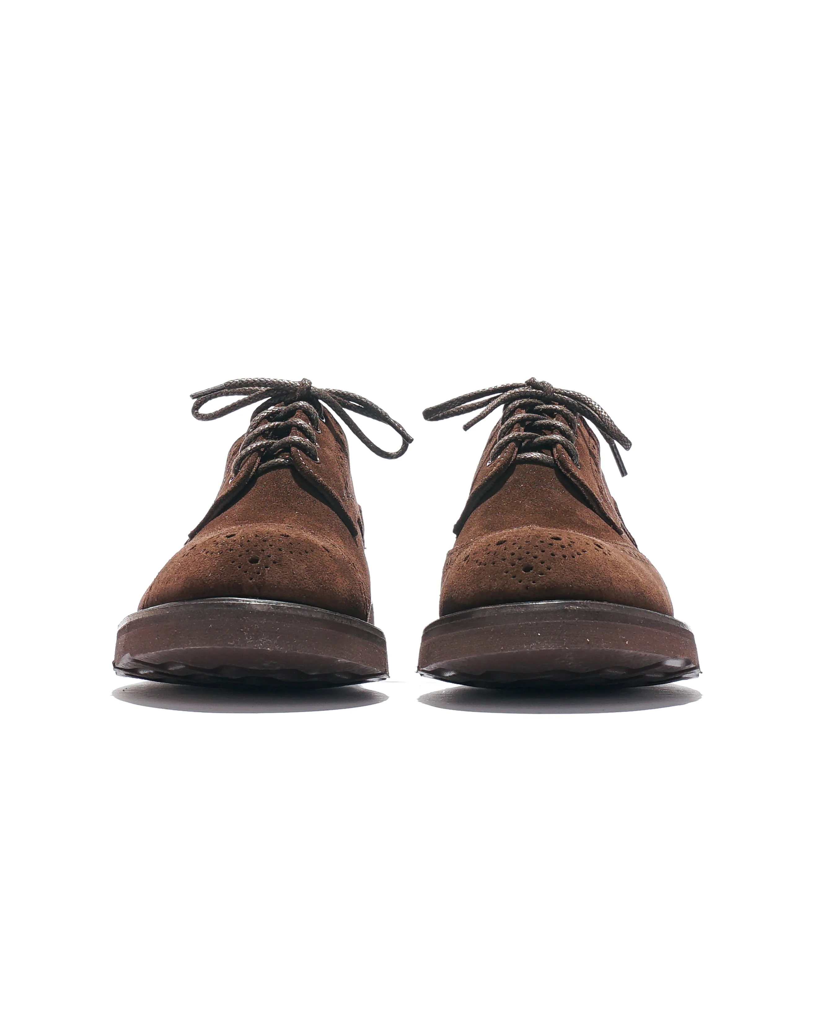 Engineered Garments x Tricker's Asymmetric Gibson - Brown Suede Morflex - Image 6