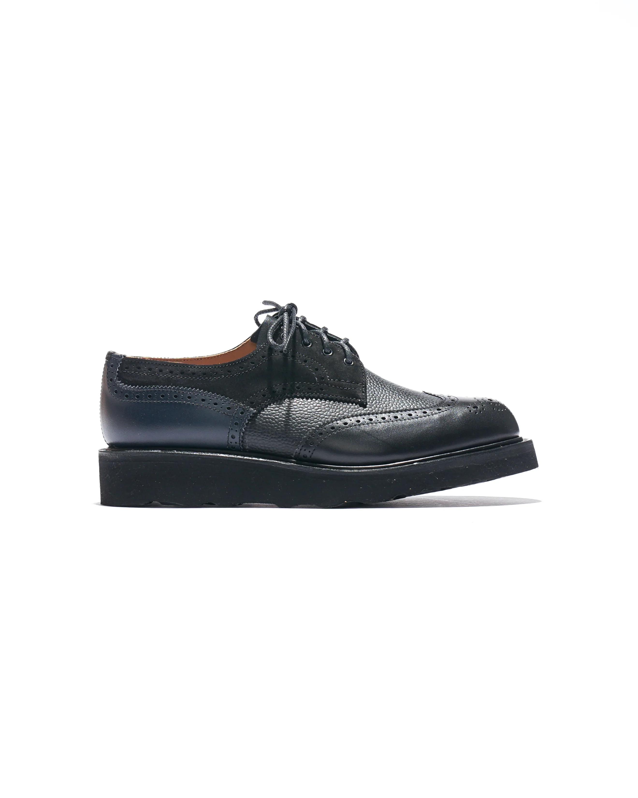 Bourton Brogue - Black Multi Tone Morflex - Image 4