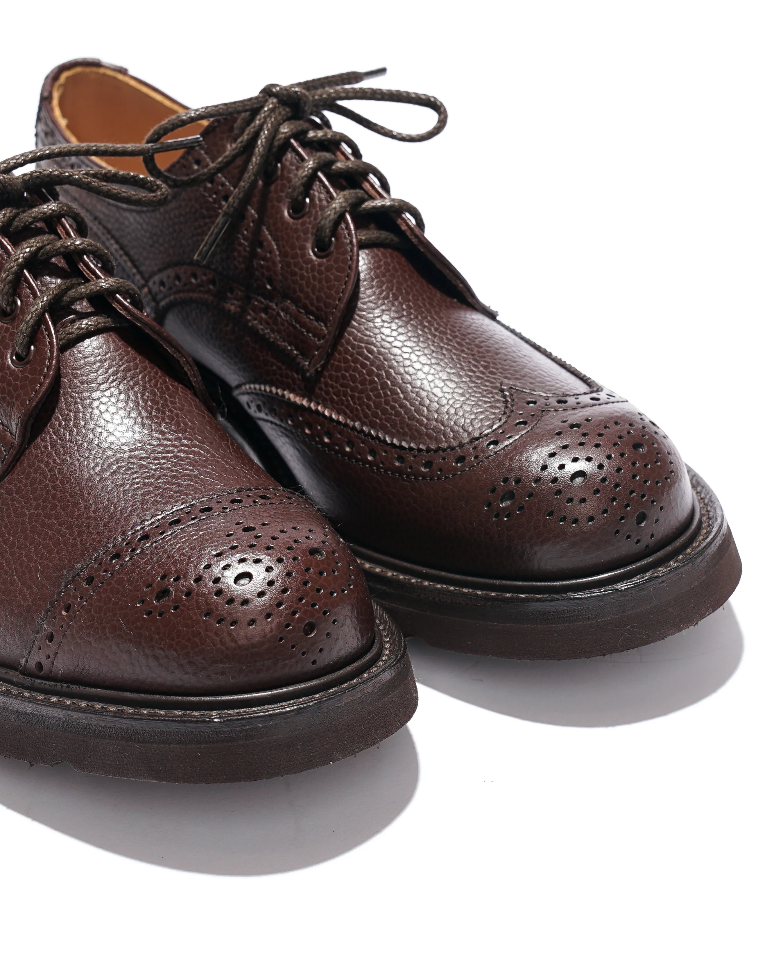 Engineered Garments x Tricker's  Asymmetric Gibson - Brown Scotch Grain Morflex - Image 3