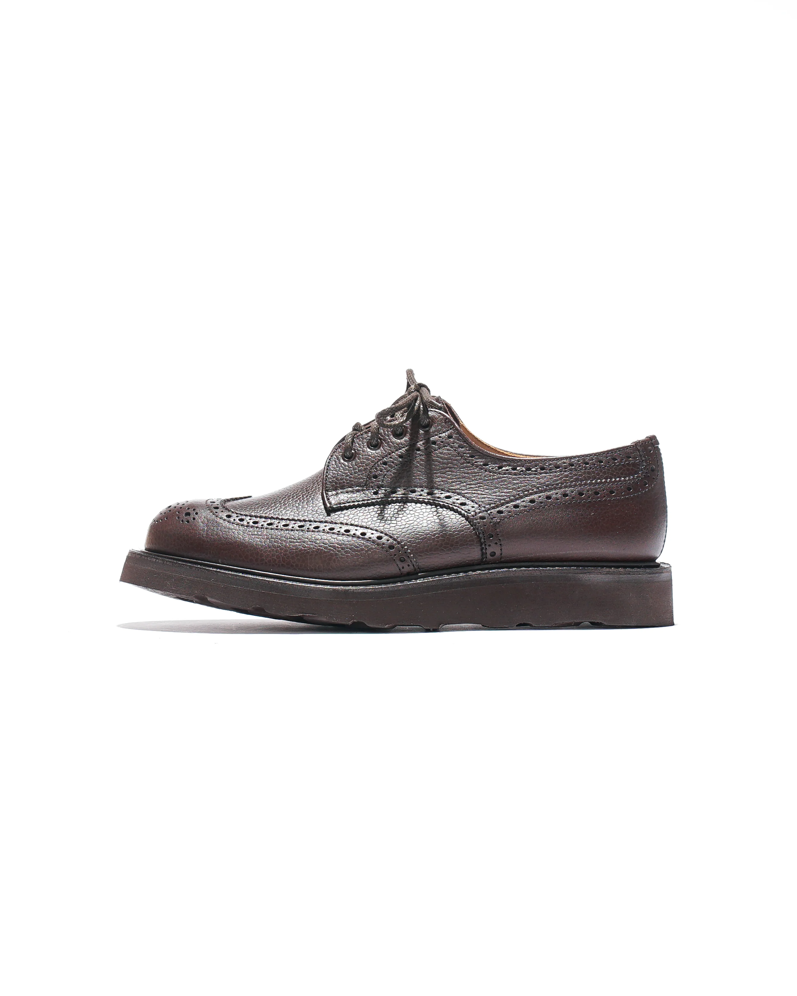 Engineered Garments x Tricker's  Asymmetric Gibson - Brown Scotch Grain Morflex - Image 5