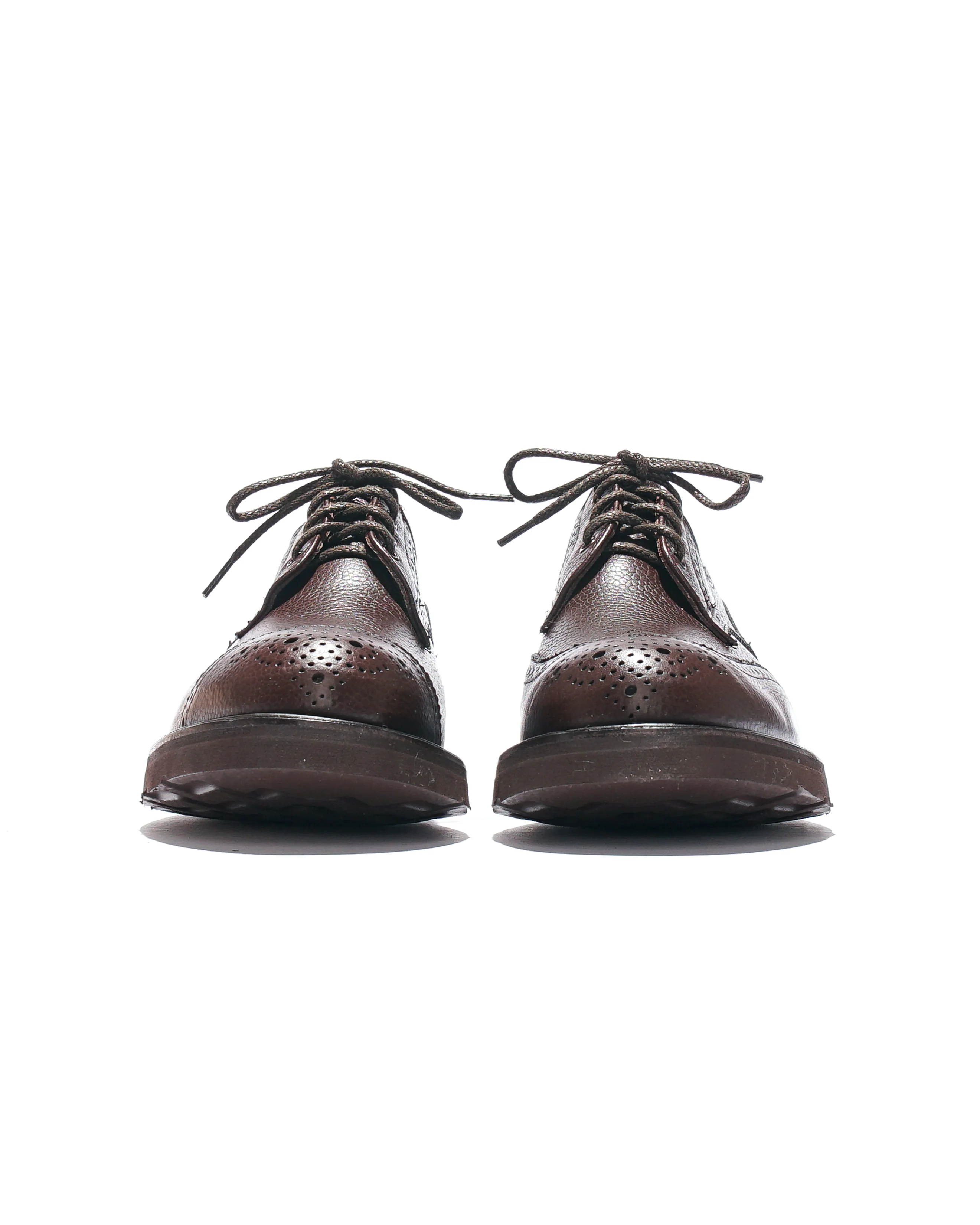 Engineered Garments x Tricker's  Asymmetric Gibson - Brown Scotch Grain Morflex - Image 6