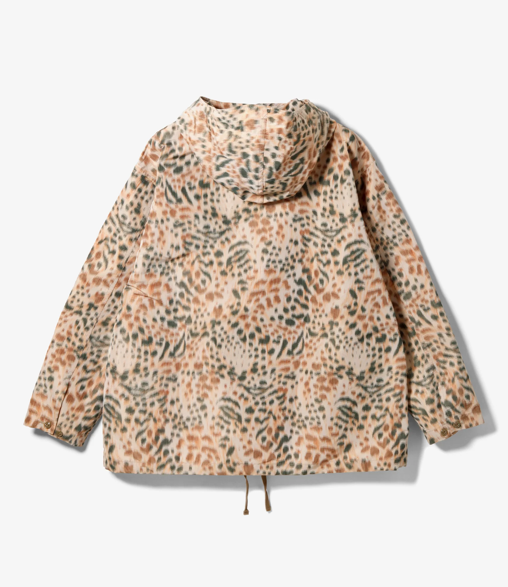 Cagoule Shirt - Brown Polyester Leopard Print - Image 3