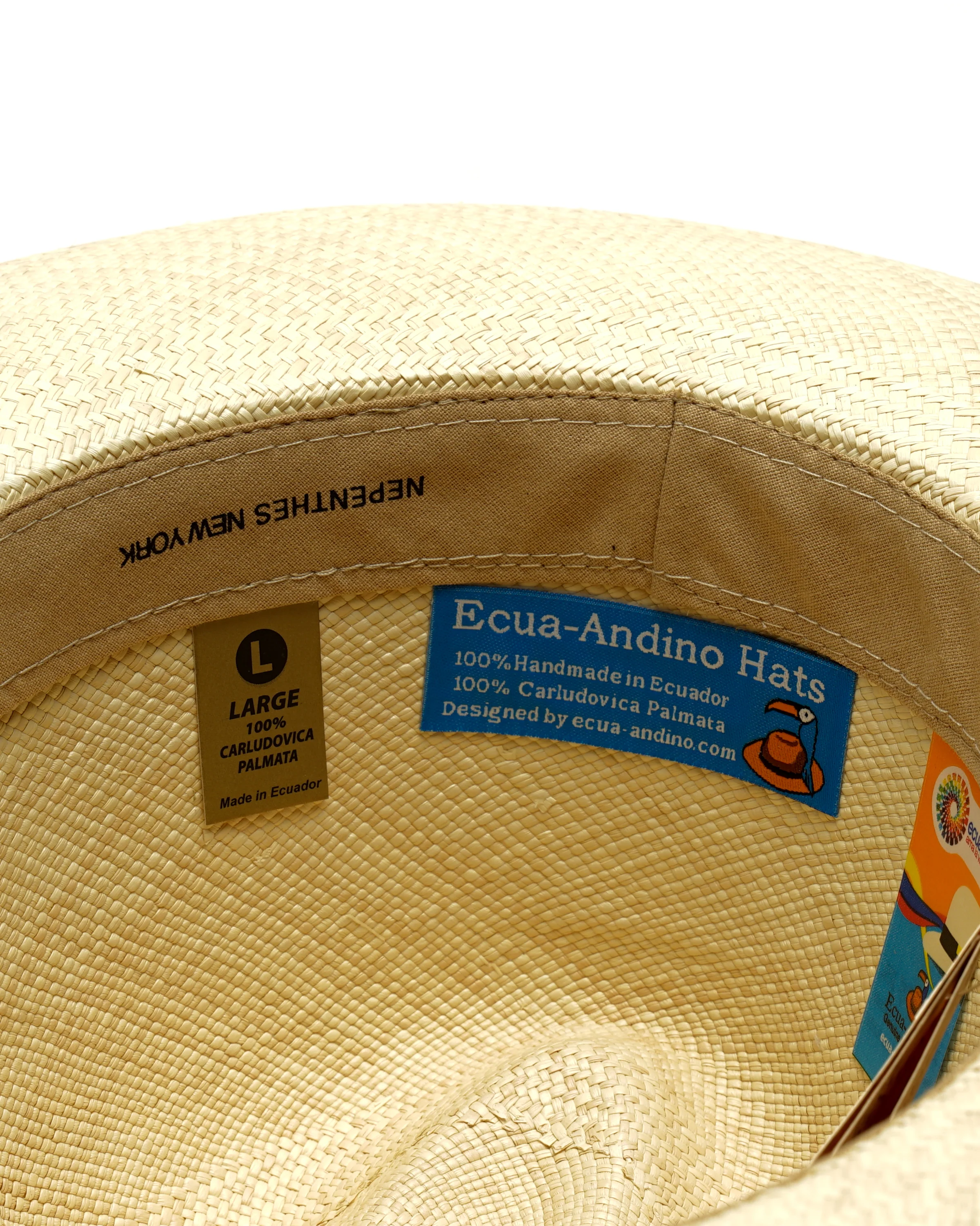 Classic Panama Hat - Beige - Image 3