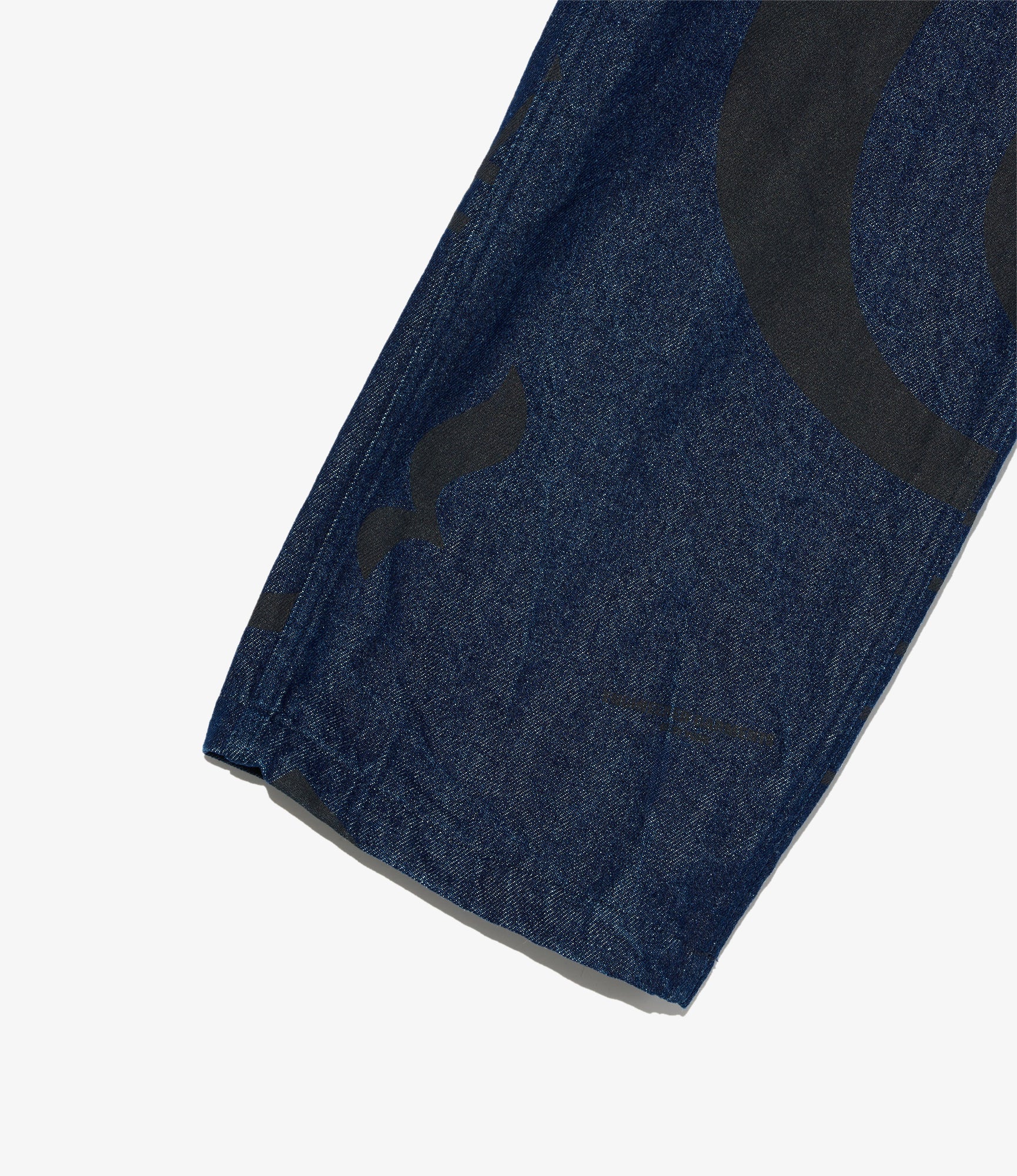 Fatigue Pant - Indigo Music Note Print 12oz Denim - Image 3
