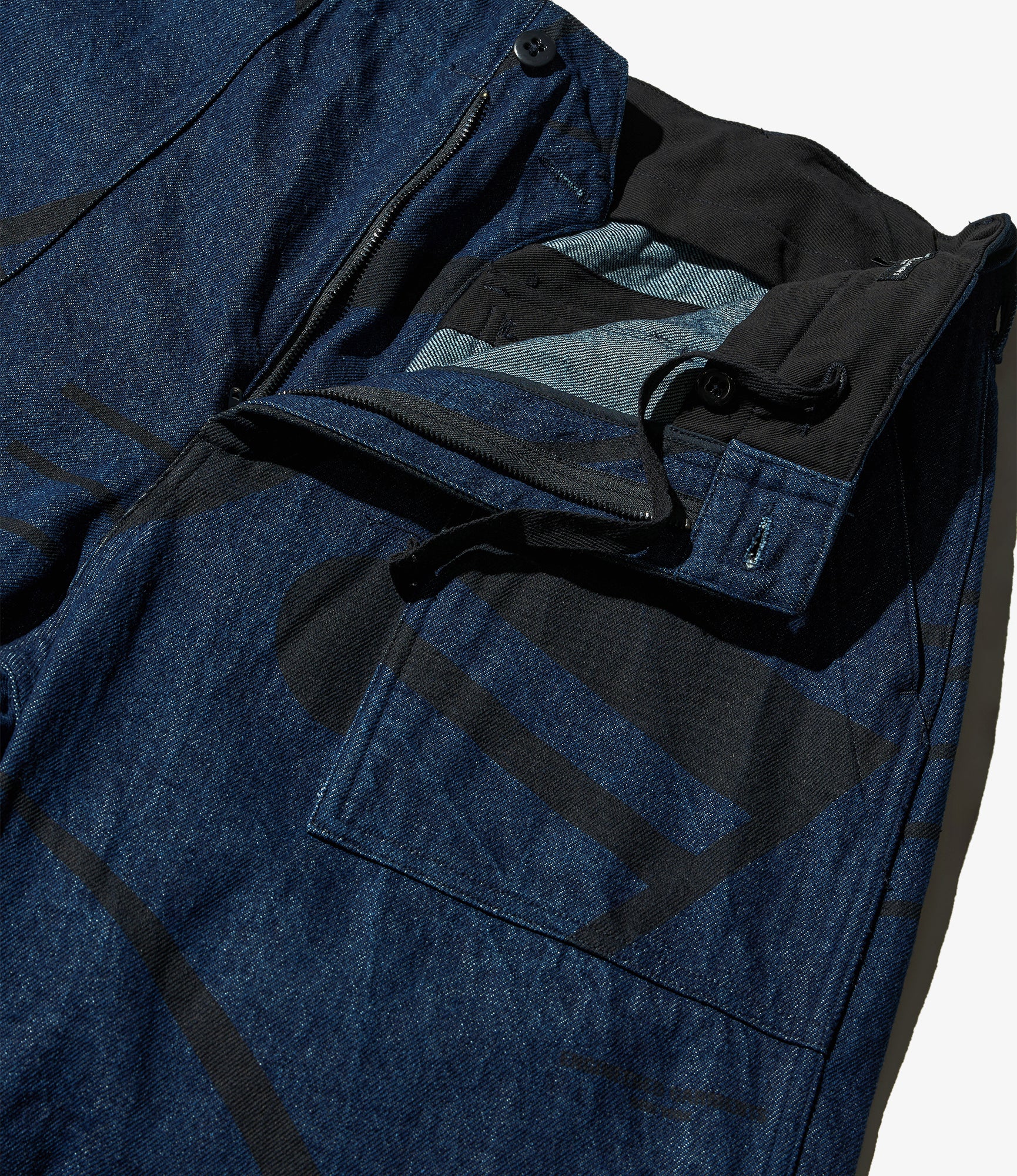 Fatigue Pant - Indigo Music Note Print 12oz Denim - Image 4