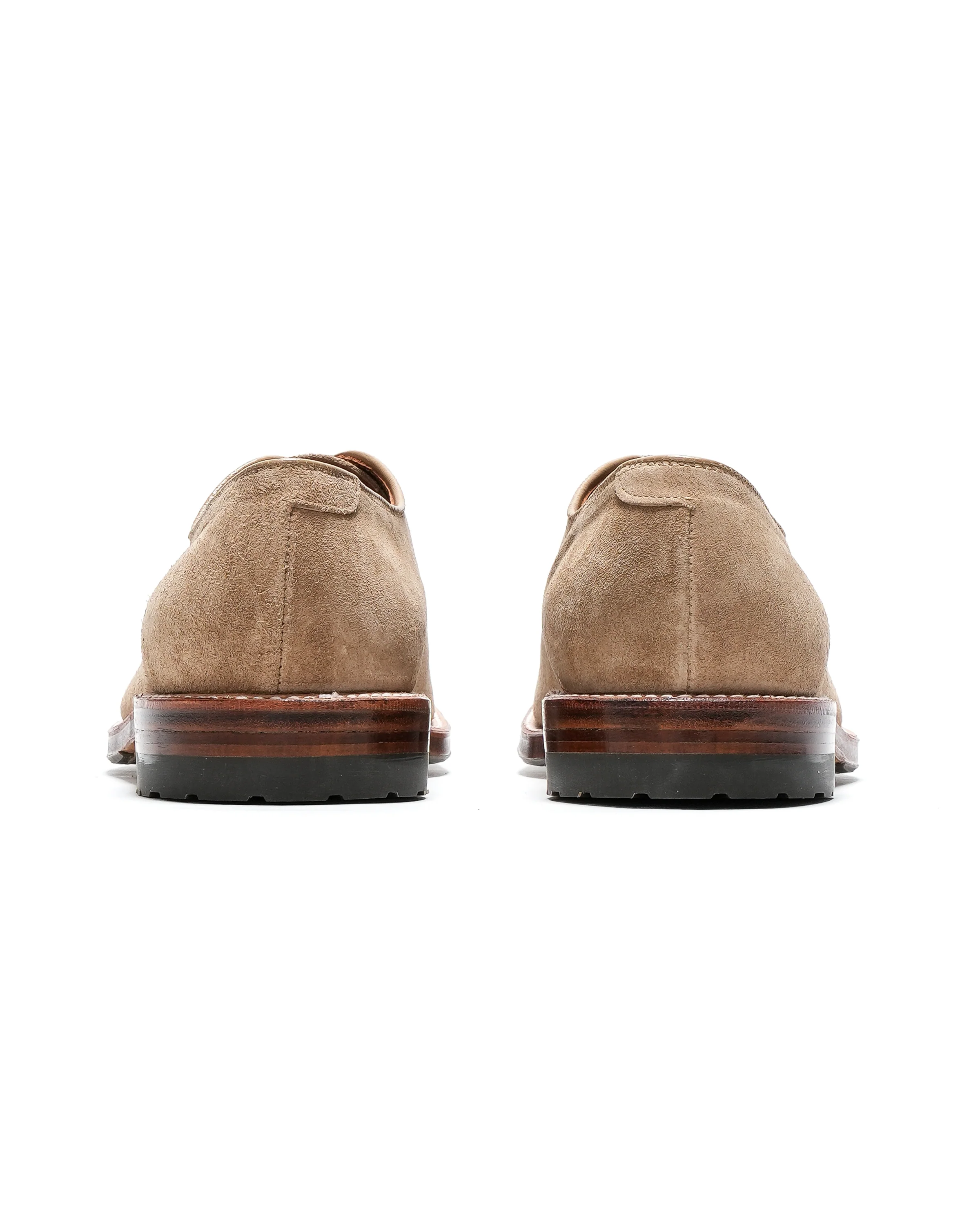 Engineered Garments x Alden - Wholecut Plain Toe Oxford - Tan Suede - Image 5