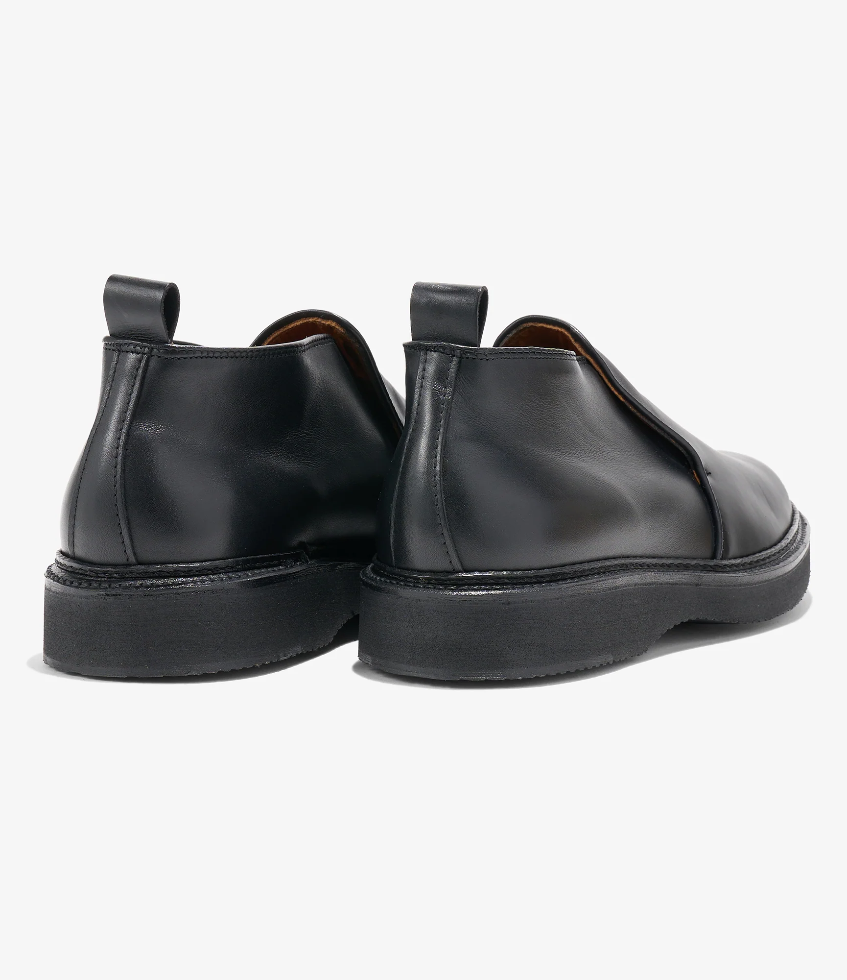 Engineered Garments x Alden - Slip-on Chukka Boot - Black Calfskin - Image 3