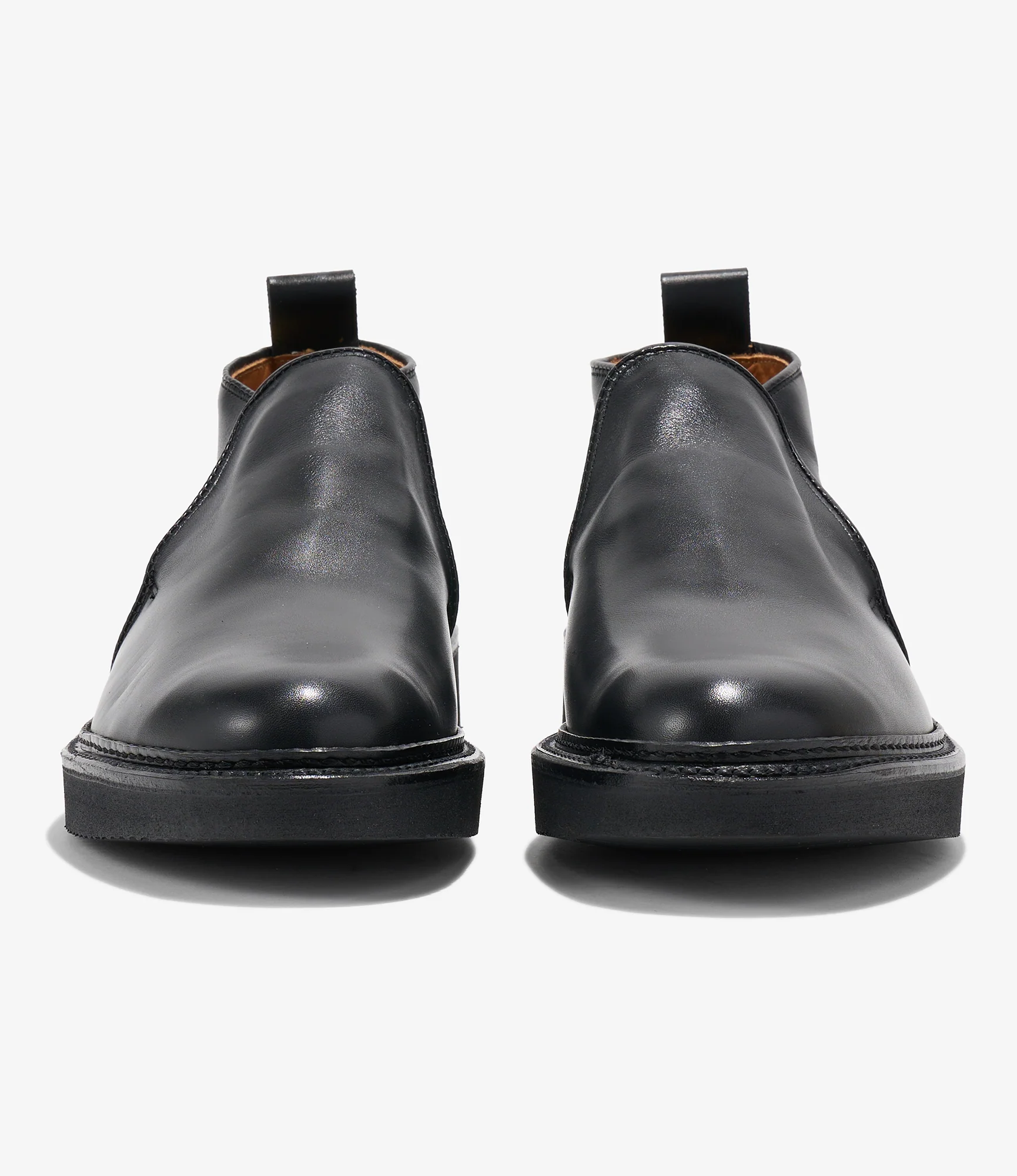 Engineered Garments x Alden - Slip-on Chukka Boot - Black Calfskin - Image 4