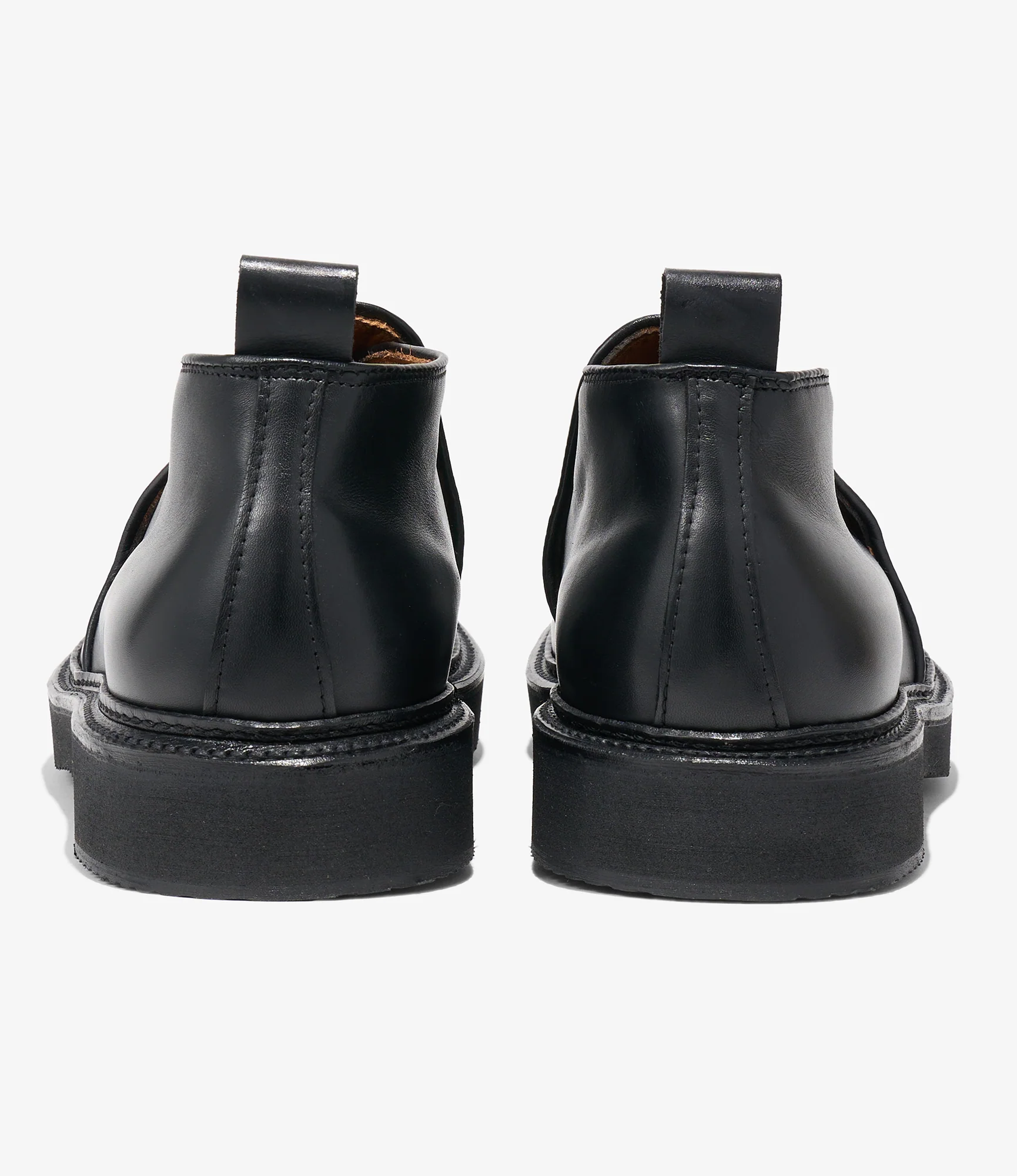 Engineered Garments x Alden - Slip-on Chukka Boot - Black Calfskin - Image 5