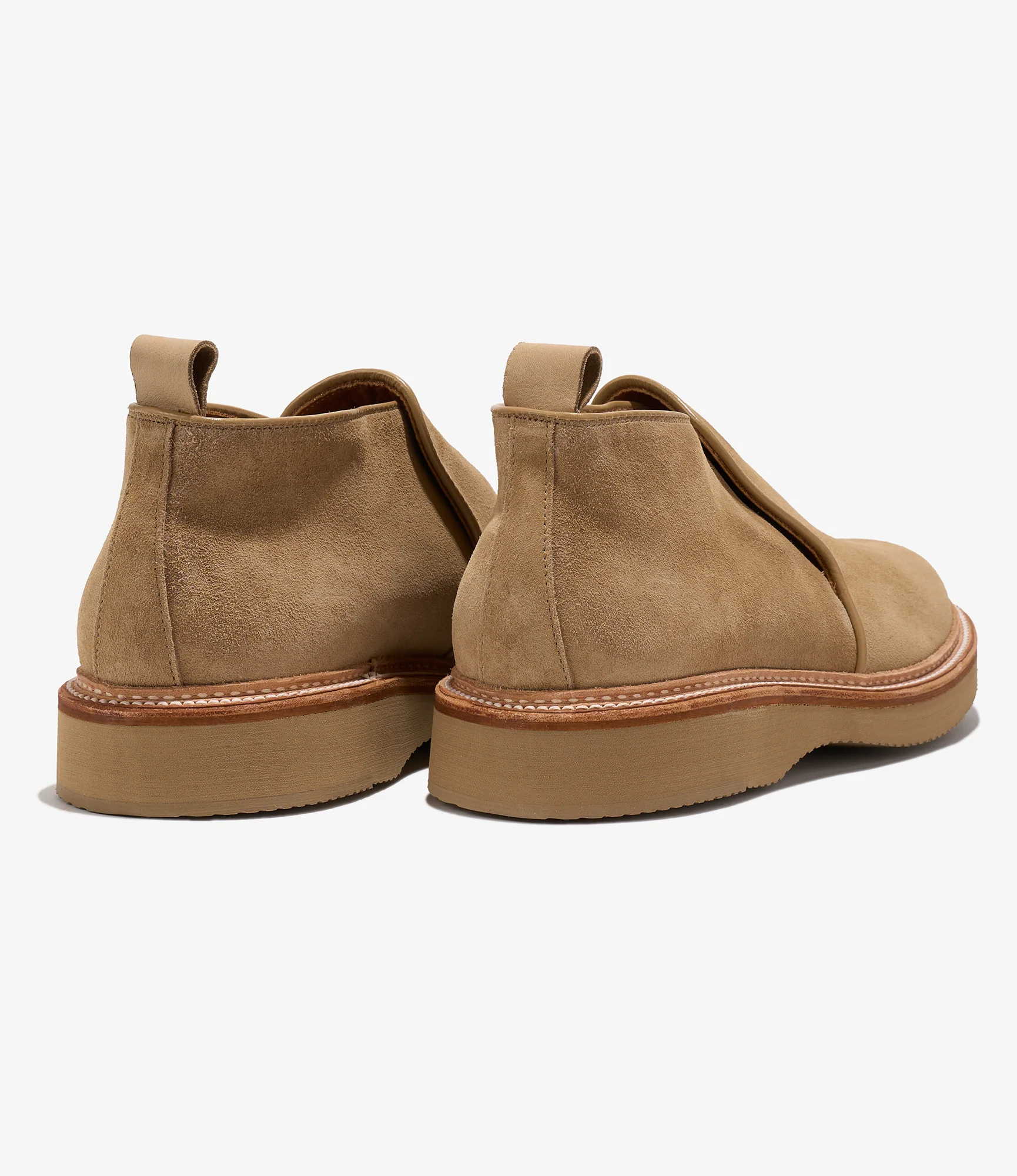 Engineered Garments x Alden - Slip-on Chukka Boot - Tan Suede - Image 3