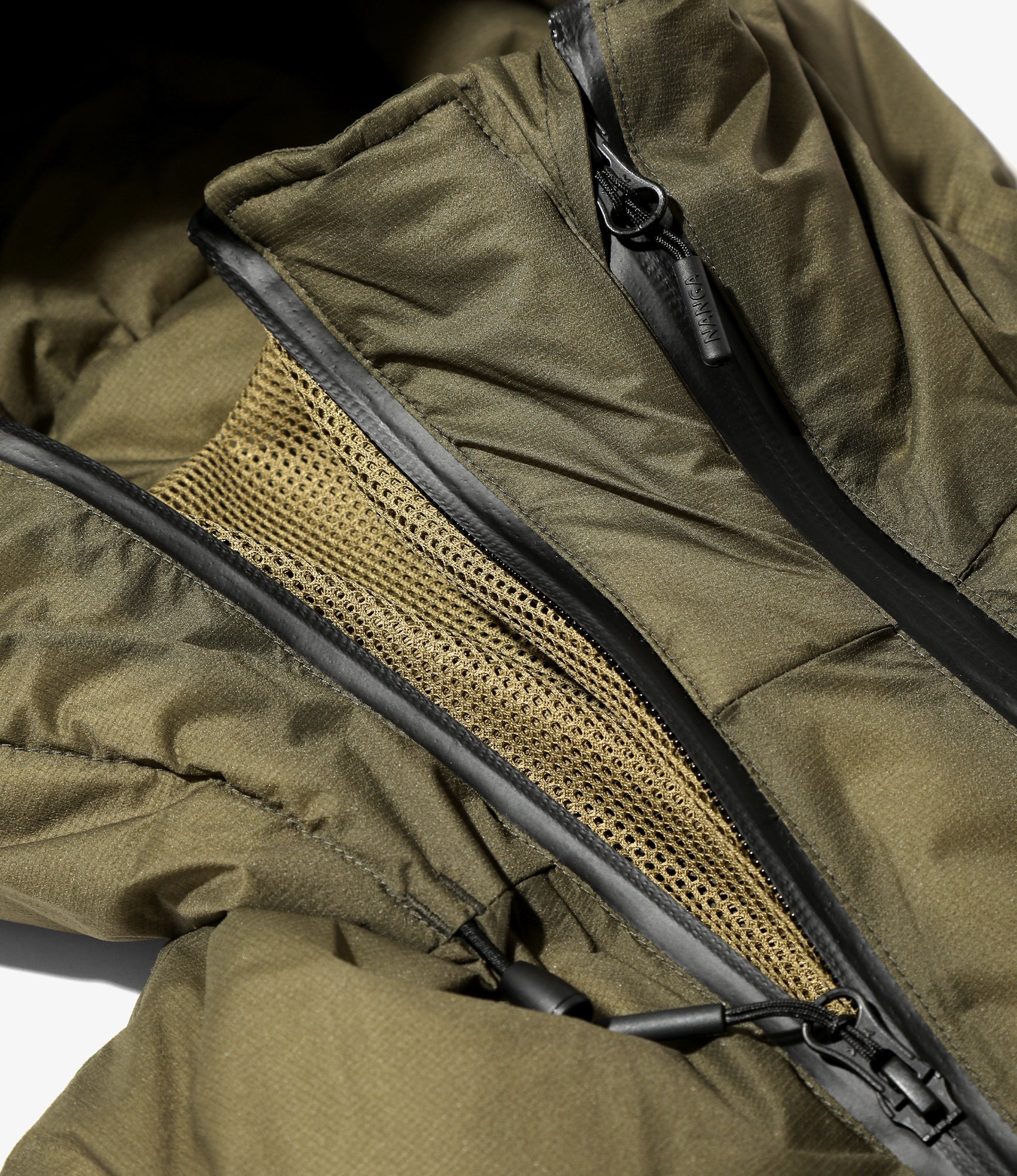 Engineered Garments x Nanga - Zip Vest - Olive - Image 3