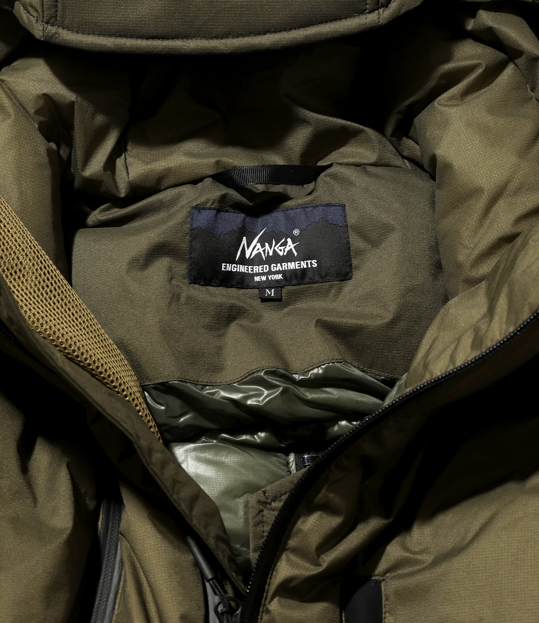 Engineered Garments x Nanga - Zip Vest - Olive - Image 4