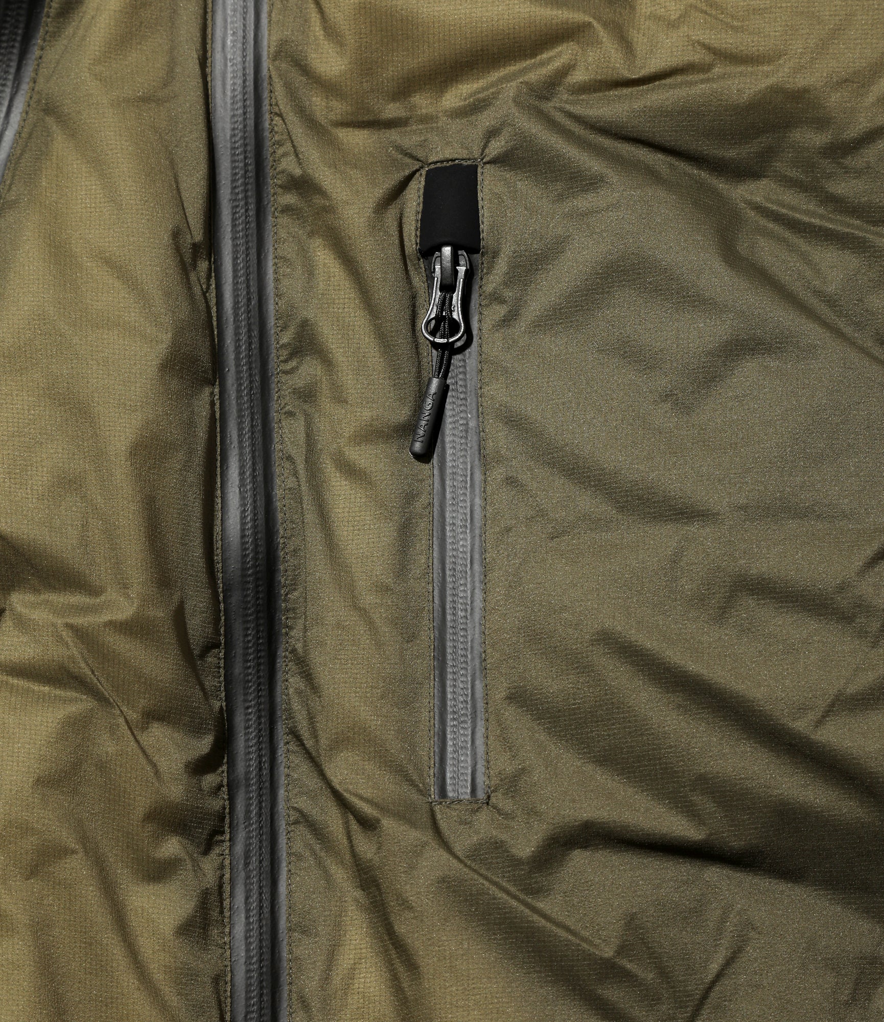 Engineered Garments x Nanga - Zip Vest - Olive - Image 5