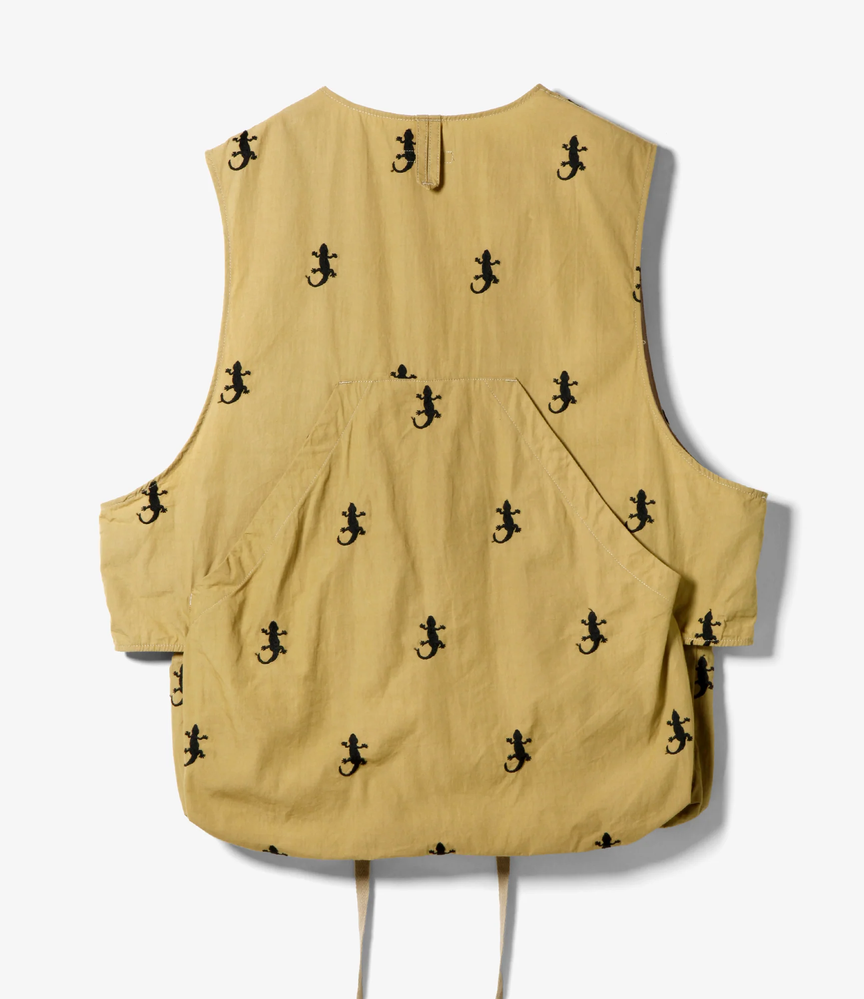 Fowl Vest - Khaki Gecko Embroidery - Image 3