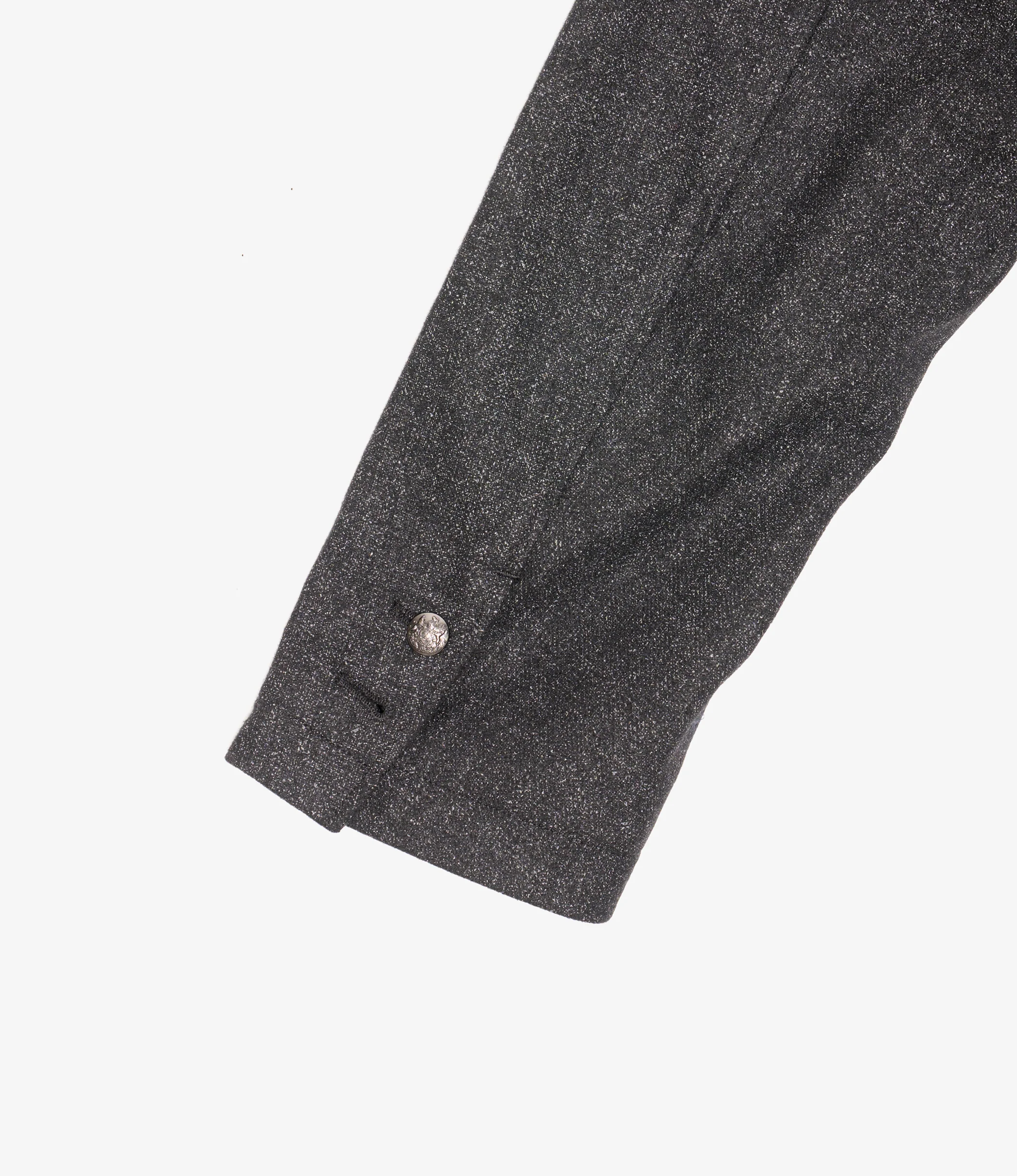Nepenthes Special - Ivy Blazer - Charcoal Poly Wool Printed Herringbone - Image 3
