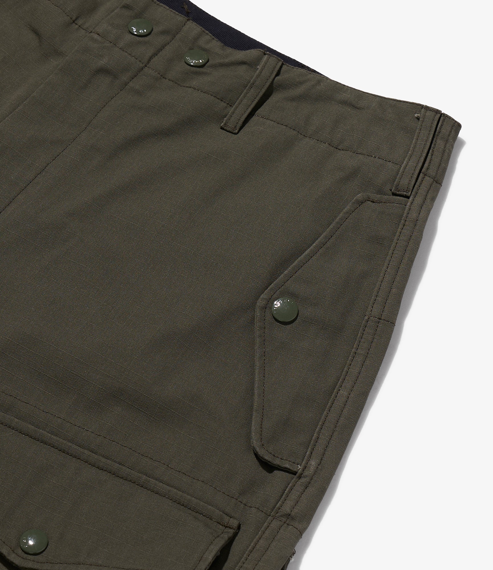 NNY x Blue in Green x Packer - Over FA Pant - Olive H.W. Cotton Ripstop - Image 3