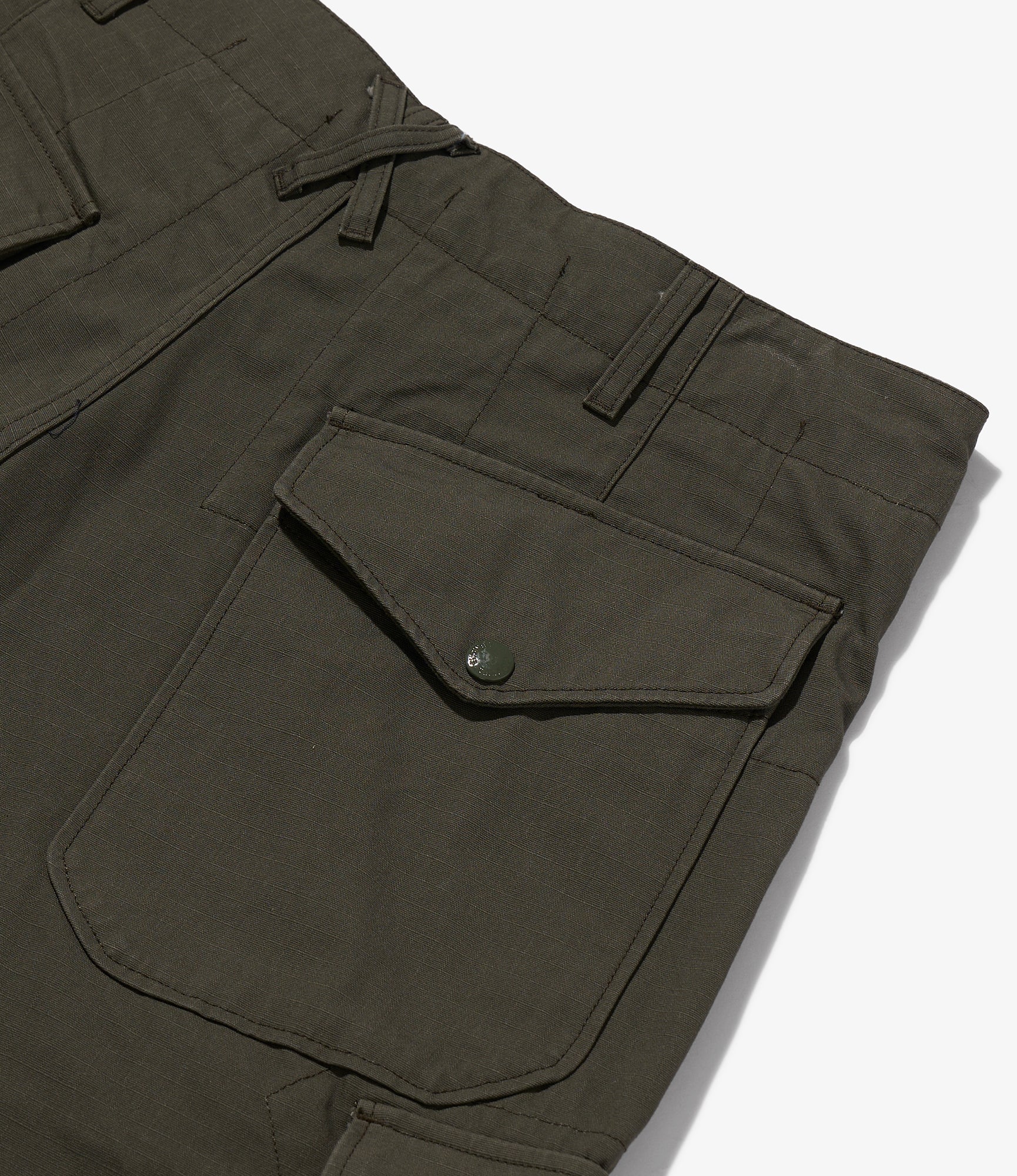 NNY x Blue in Green x Packer - Over FA Pant - Olive H.W. Cotton Ripstop - Image 4