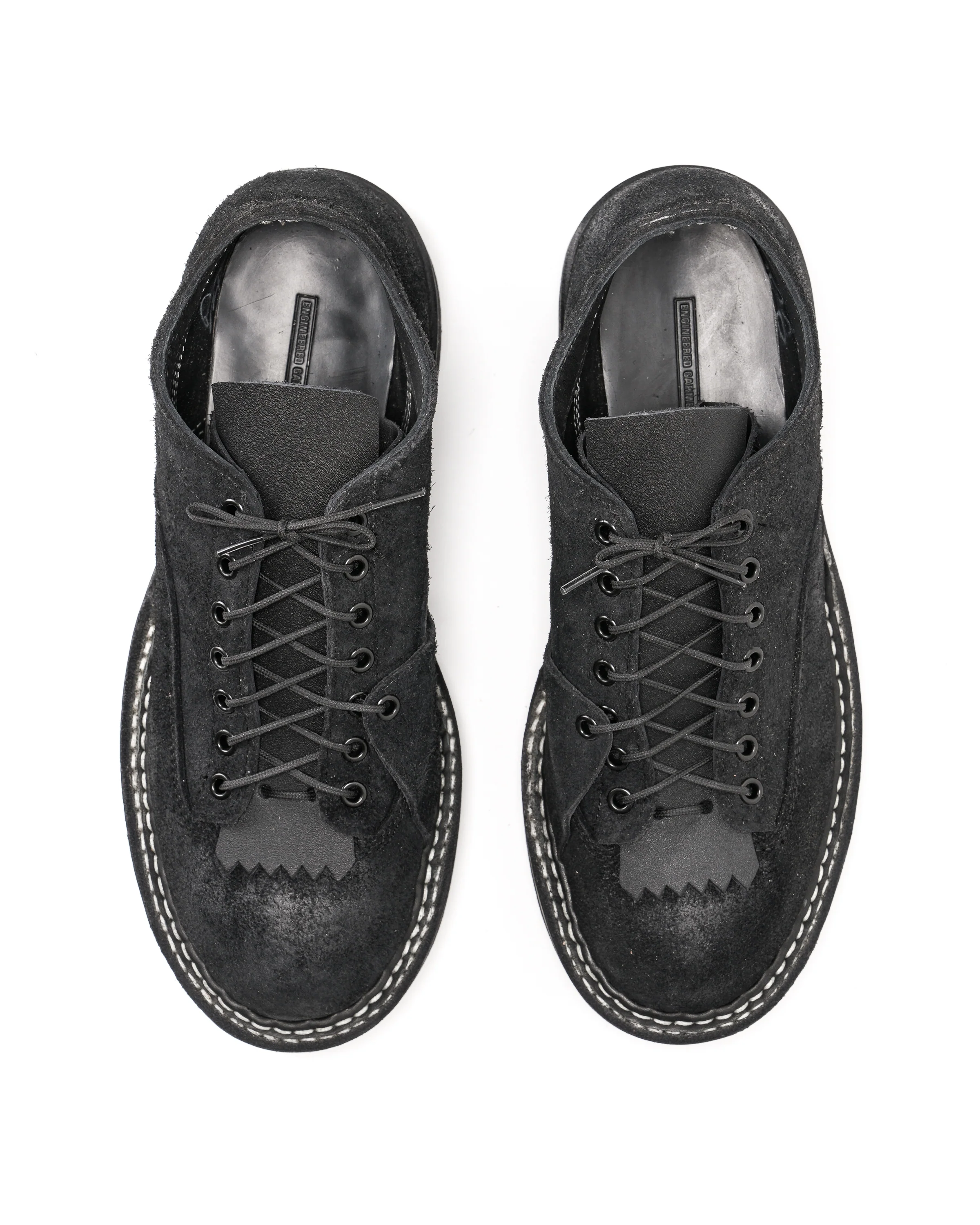 Engineered Garments x White's Boots - Pole Climber - Black Rough Out - Low Cut - Image 4