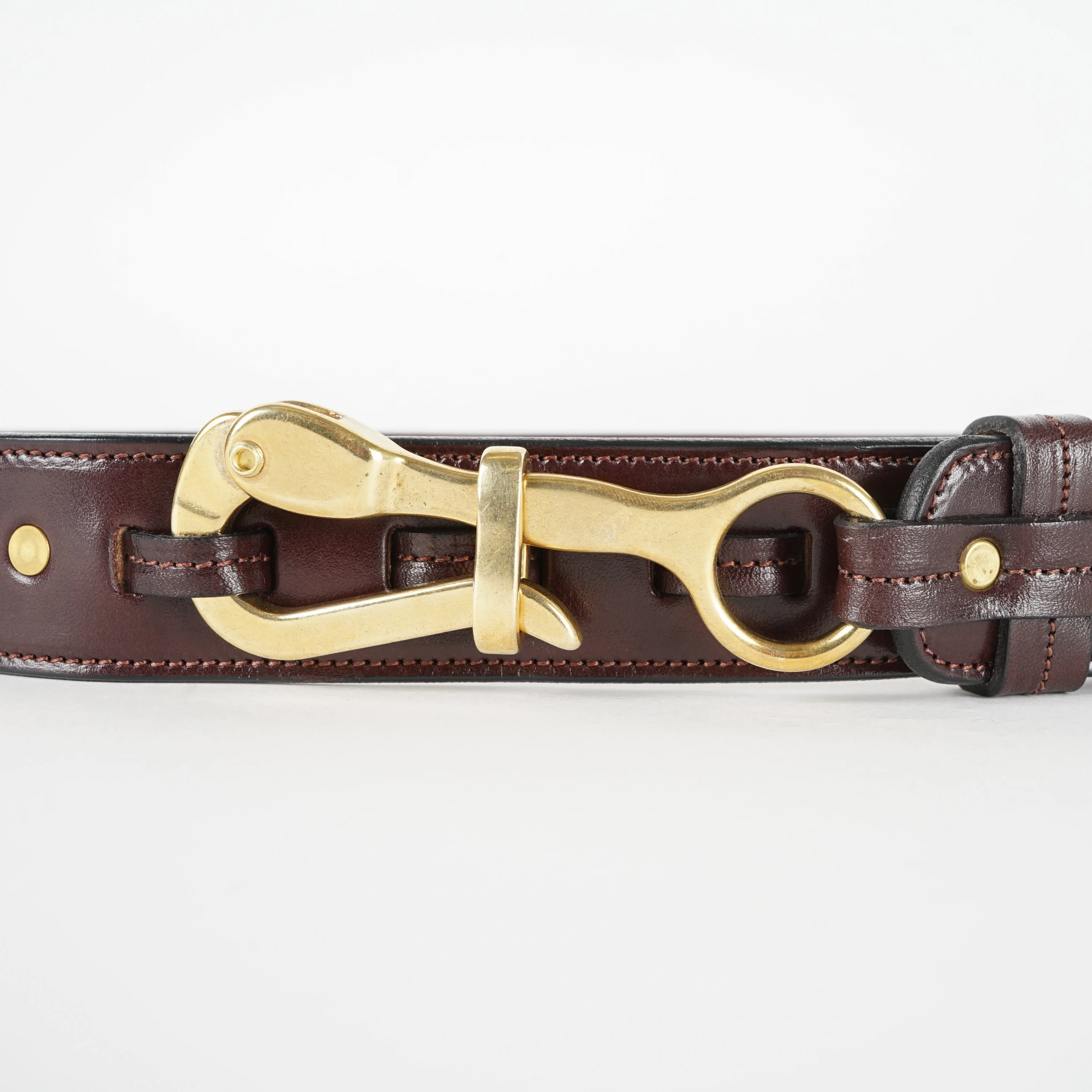 1 1/2" Pelican Belt with Unique Buckle - Havana - Image 4