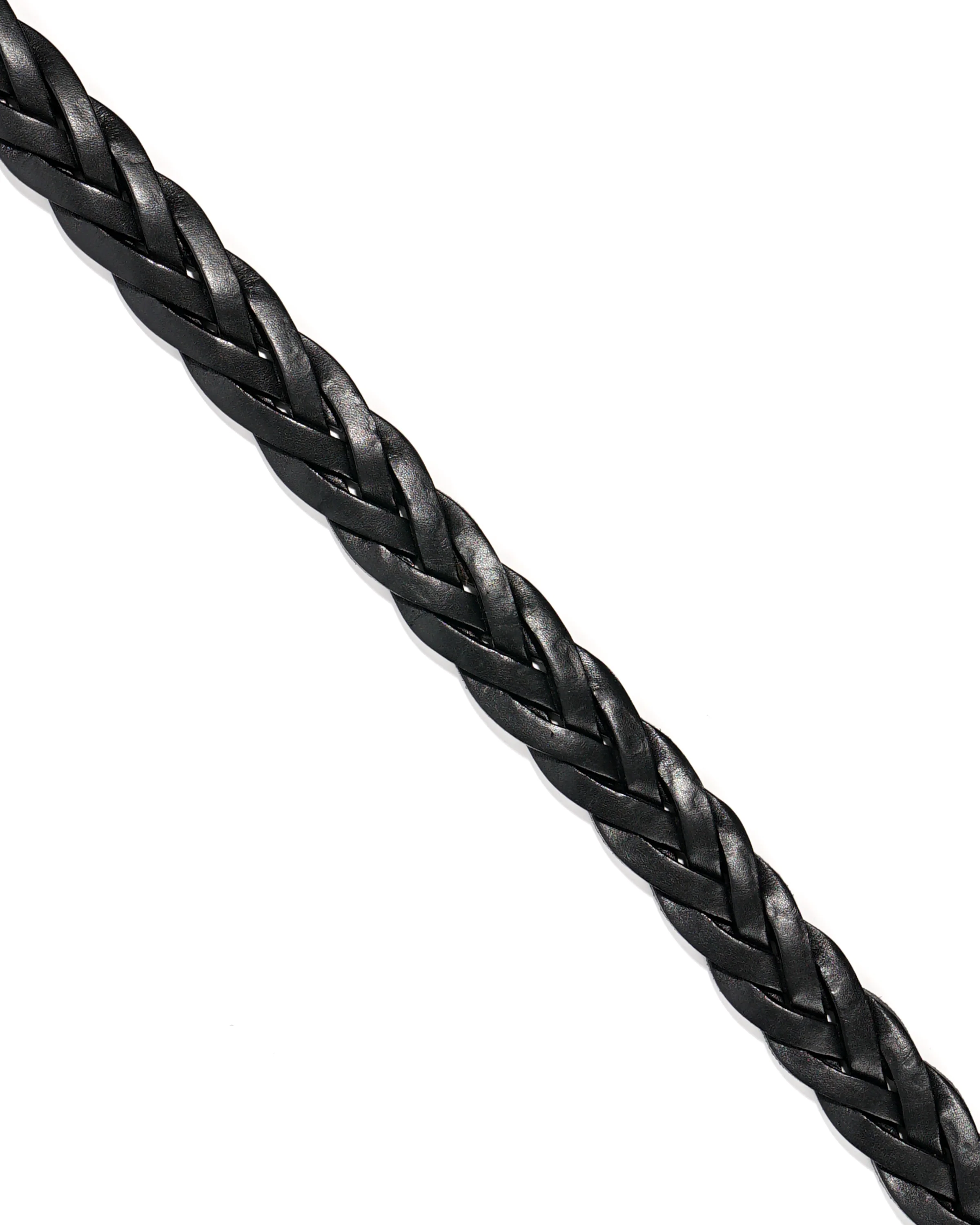 1 1/4" Braided Belt - Black - Image 3