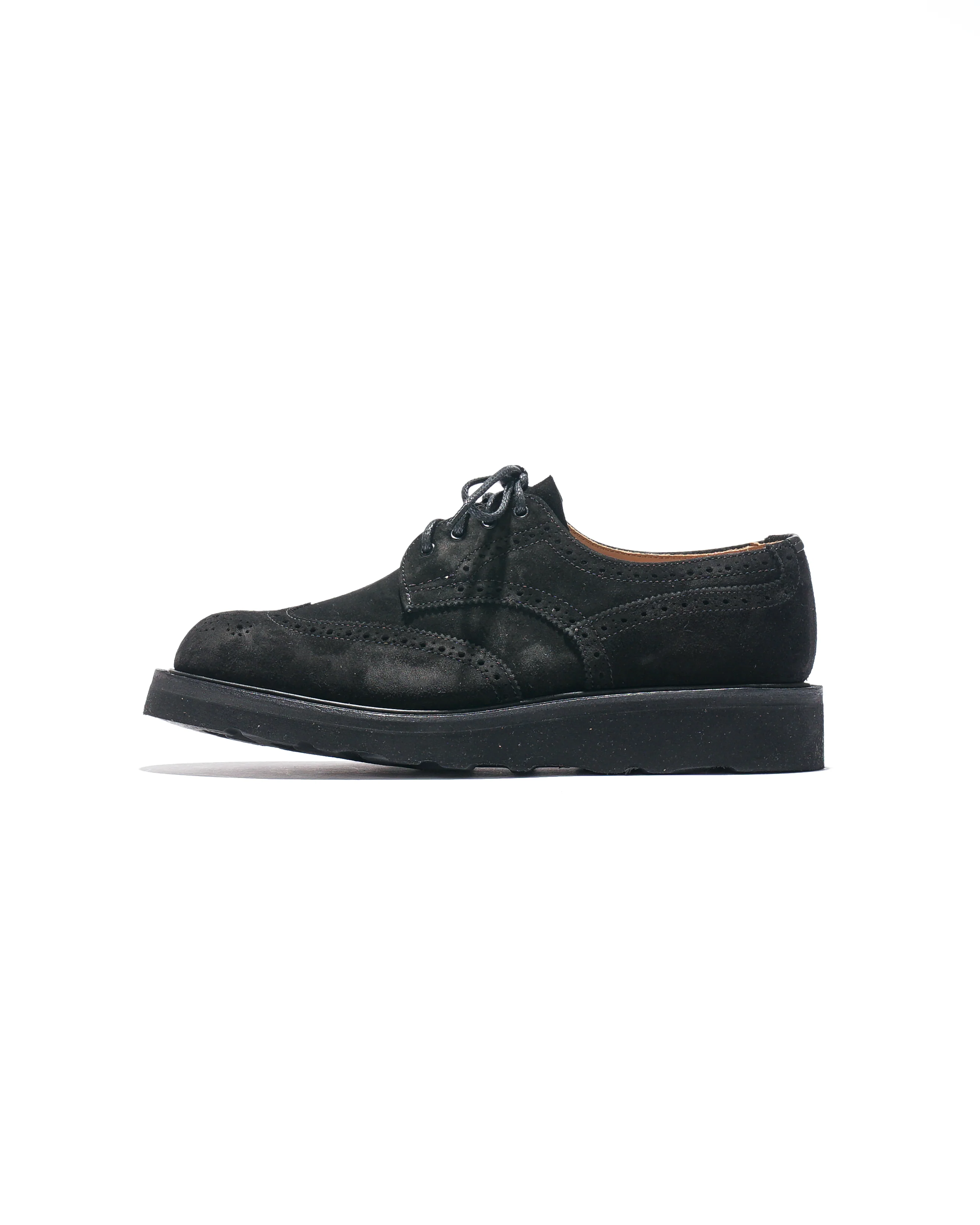 EG x Tricker's - Women's Asymmetric Gibson - Black - Suede - Morflex Sole - Image 4