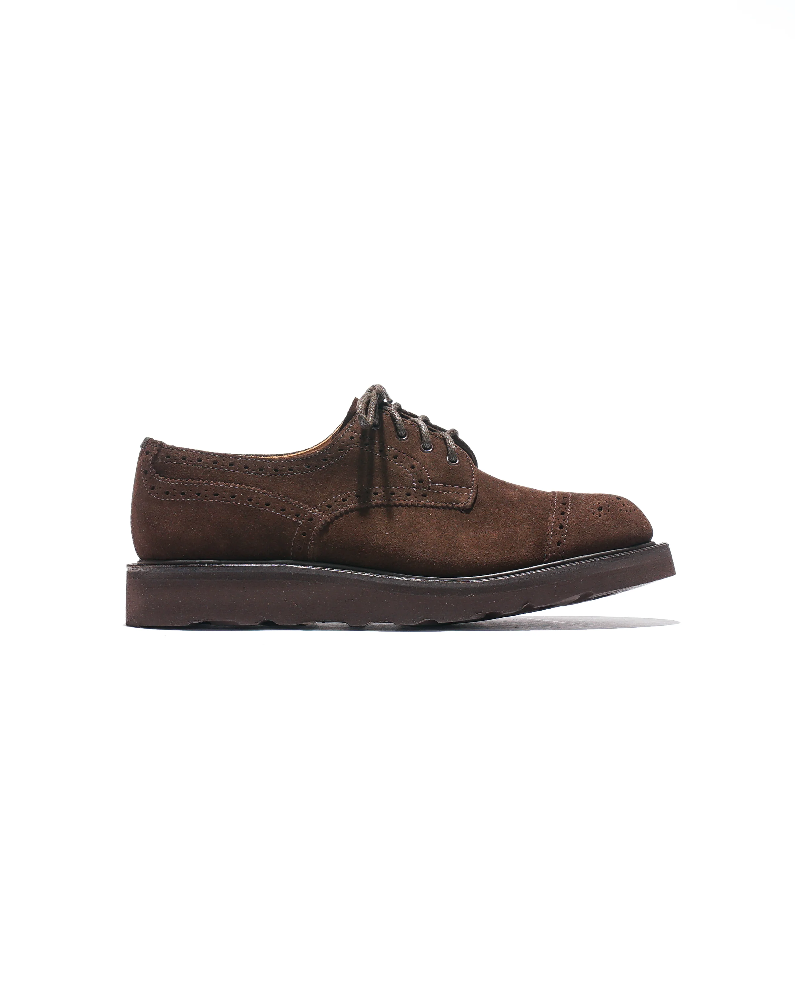 EG x Tricker's - Women's Asymmetric Gibson - Brown - Suede - Morflex Sole - Image 3