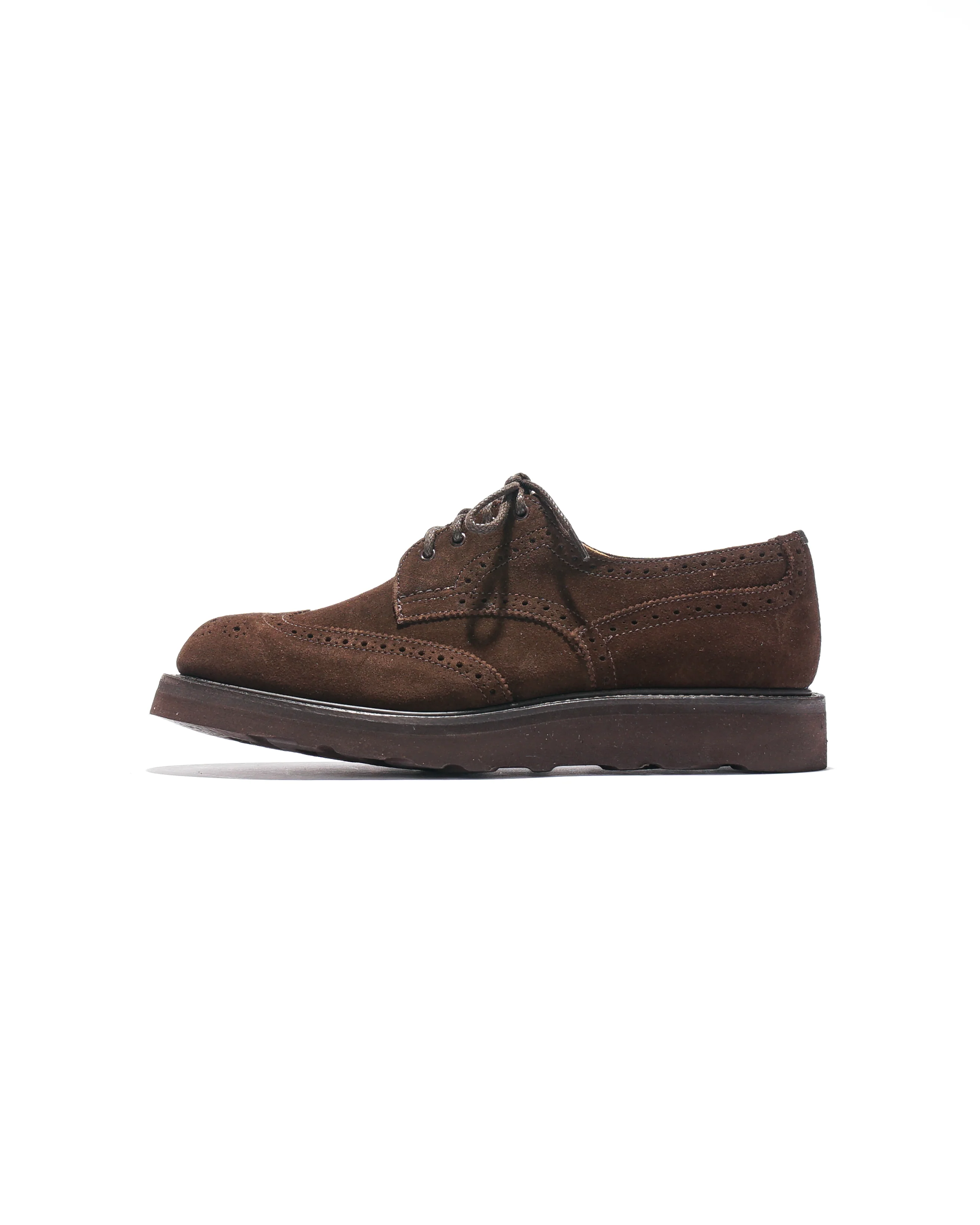 EG x Tricker's - Women's Asymmetric Gibson - Brown - Suede - Morflex Sole - Image 4