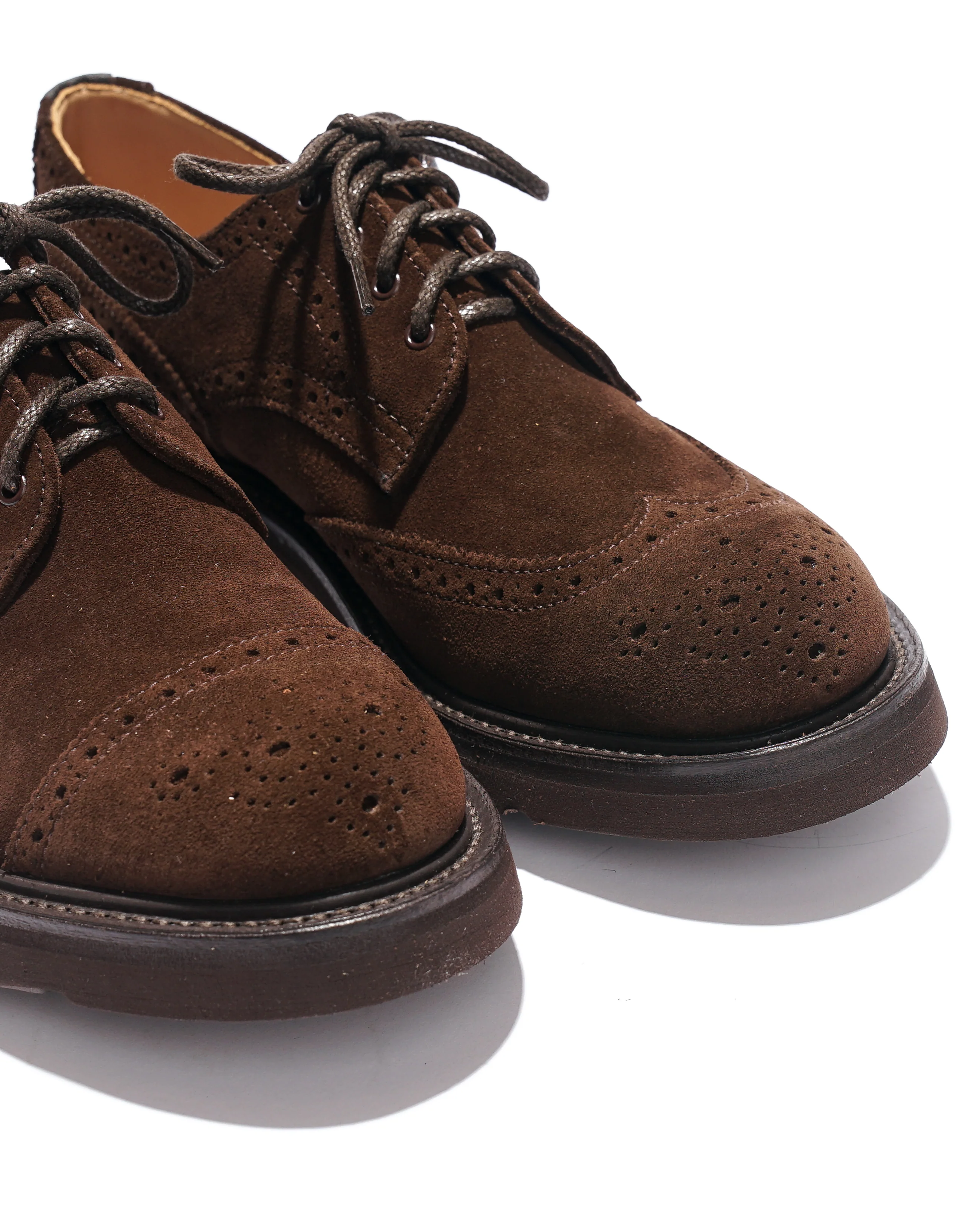 EG x Tricker's - Women's Asymmetric Gibson - Brown - Suede - Morflex Sole - Image 8