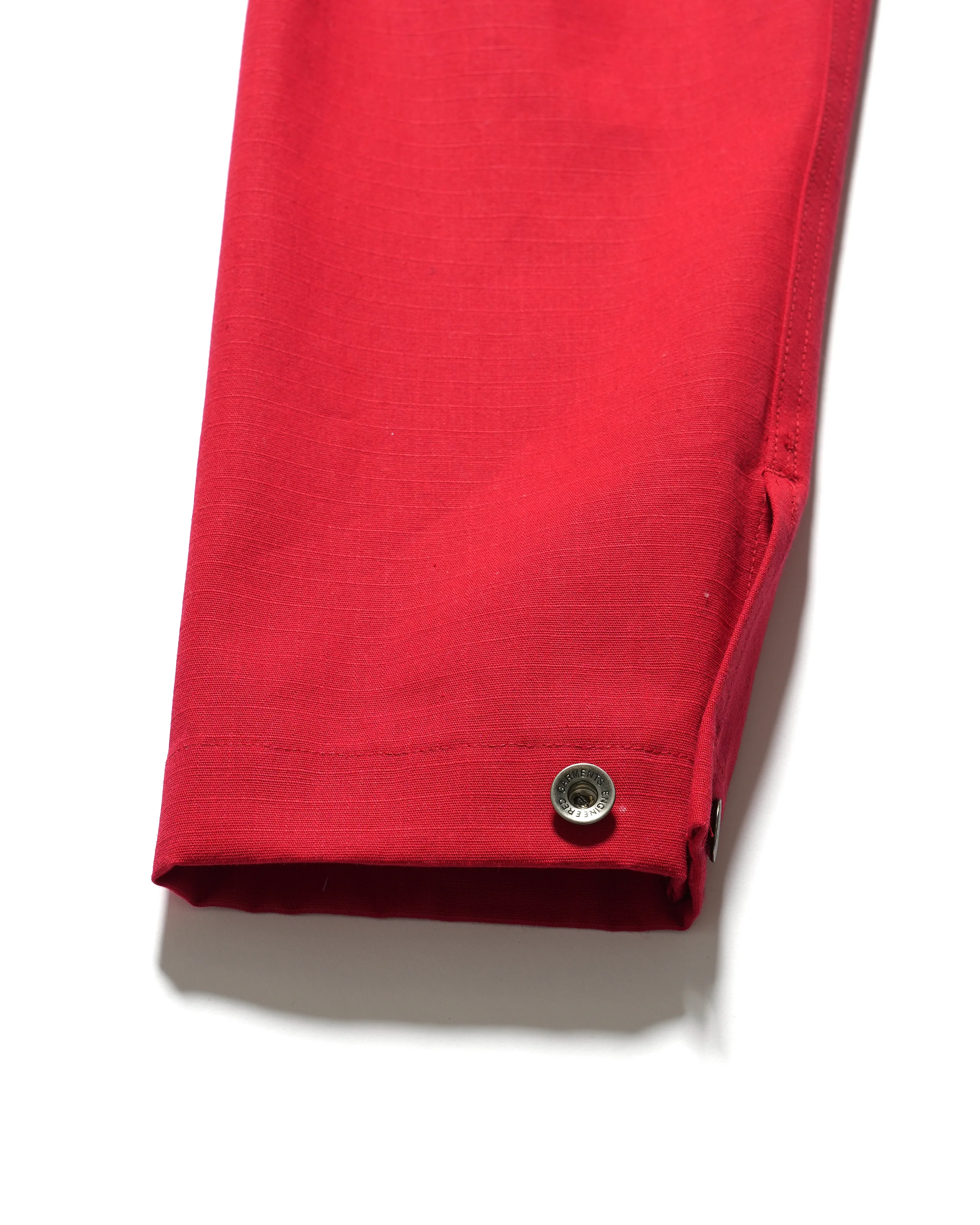 Utility Jacket - Red Heavyweight Cotton Ripstop - Image 3