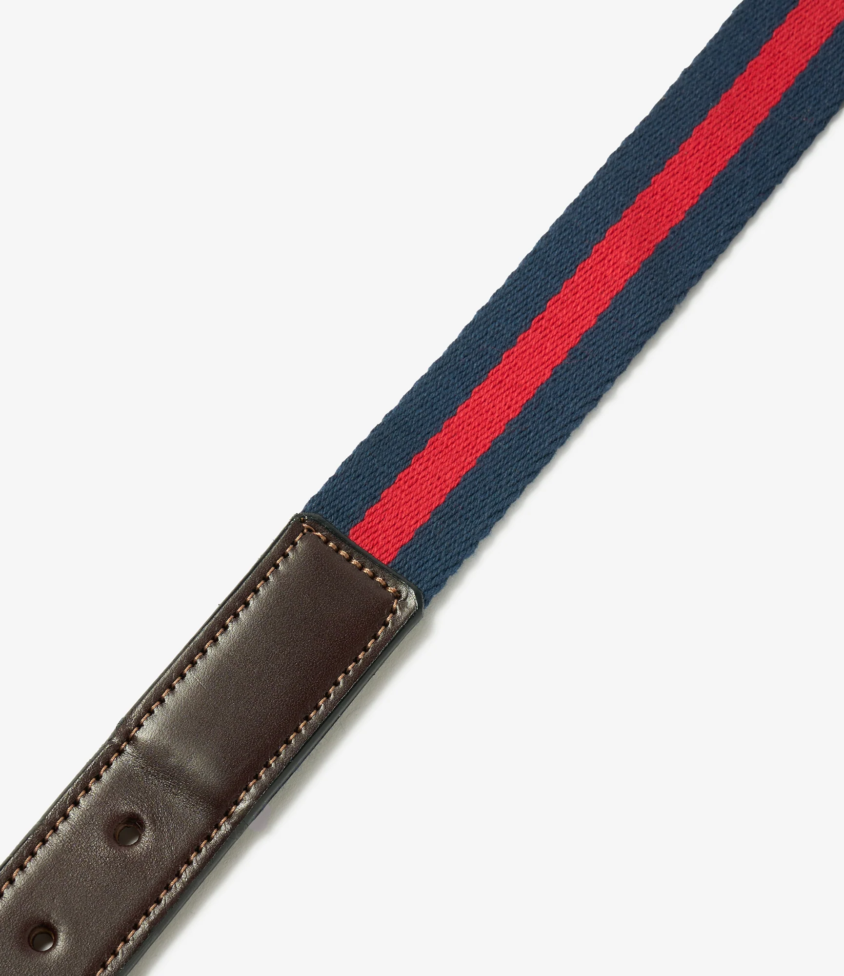 Webbing Belt - Red / Navy Stripe - Image 3